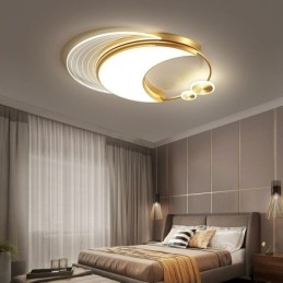 Lámpara de techo moderna regulable con forma de luna de 36 W.