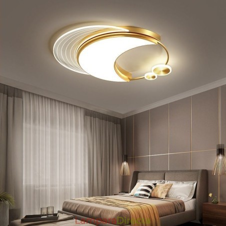 Lámpara de techo moderna regulable con forma de luna de 36 W. Lámpara de techo moderna regulable con forma de luna de 36 W.