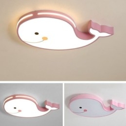 Lámpara de techo regulable con diseño de delfín, accesorio de techo creativo para niños