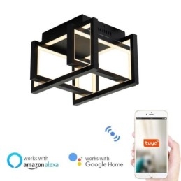 Lámpara de techo inteligente con WiFi y montaje empotrado