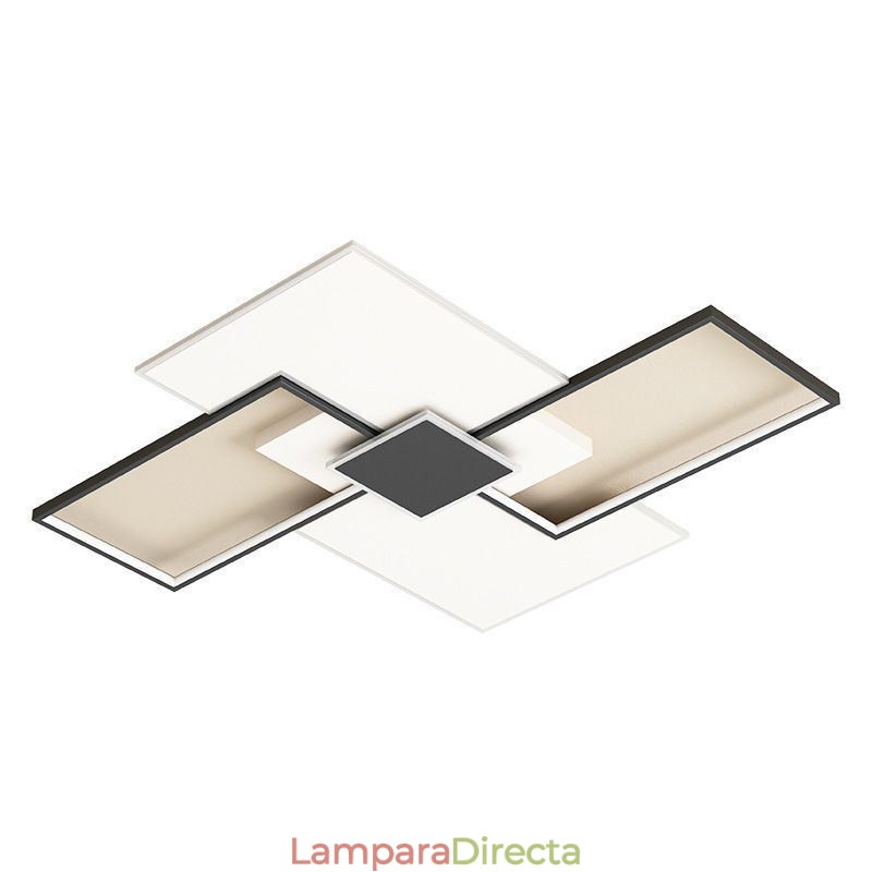 Lámpara de techo cuadrada empotrada