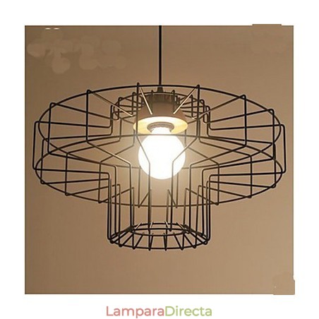 Lámpara de araña de hierro de una sola cabeza, lámpara de araña retro de malla Lámpara de araña de hierro de una sola cabeza, lámpara de araña retro de malla