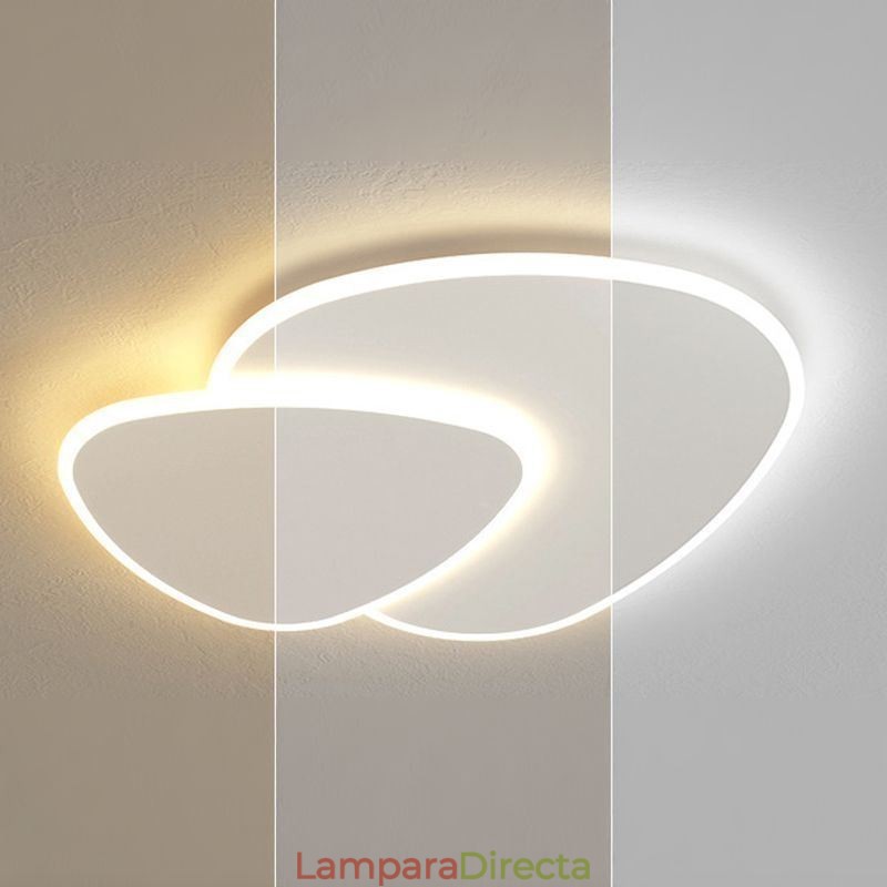 Iluminación de techo de triángulo doble con montaje empotrado
