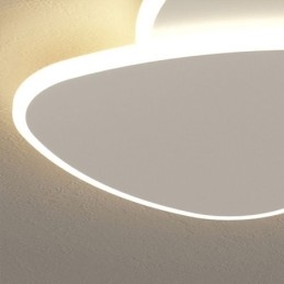Iluminación de techo de triángulo doble con montaje empotrado
