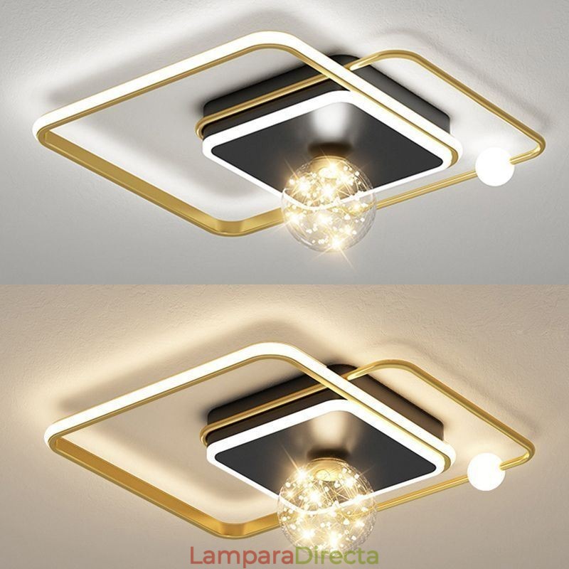 Lámpara de techo moderna con montaje empotrado para decoración del hogar