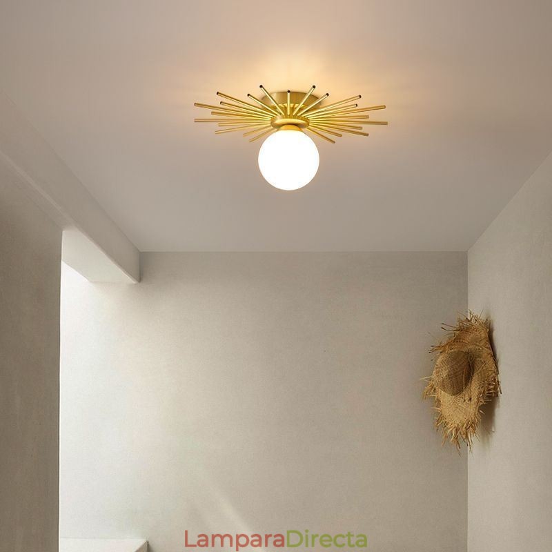 Lámpara de techo empotrada moderna de 1 luz con forma de globo