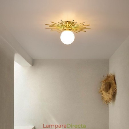 Lámpara de techo empotrada moderna de 1 luz con forma de globo Lámpara de techo empotrada moderna de 1 luz con forma de globo