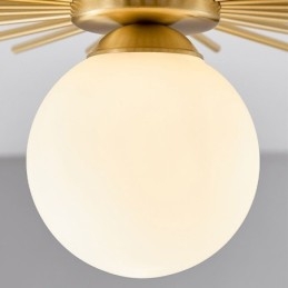 Lámpara de techo empotrada moderna de 1 luz con forma de globo
