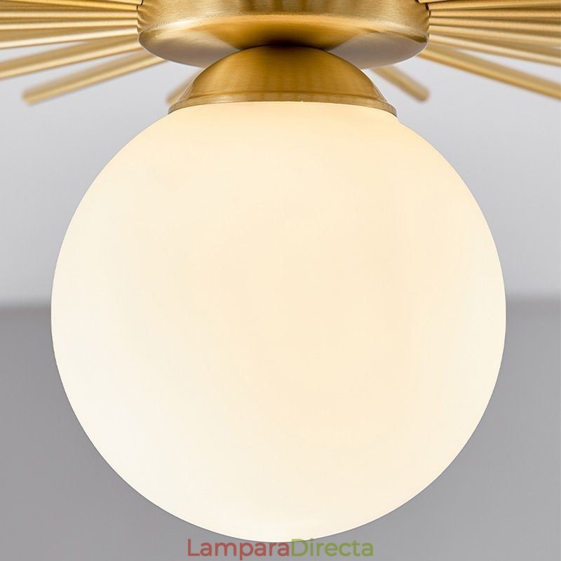 Lámpara de techo empotrada moderna de 1 luz con forma de globo