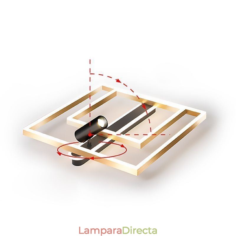 Lámpara de techo acrílica minimalista empotrada