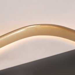 Foco de iluminación con forma de corazón de oro cepillado y montaje empotrado