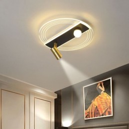 Lámpara de techo única de acrílico con decoración de iluminación.