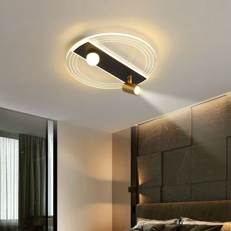 Lámpara de techo única de acrílico con decoración de iluminación.