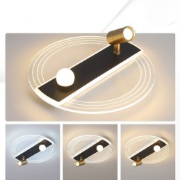 Lámpara de techo única de acrílico con decoración de iluminación.