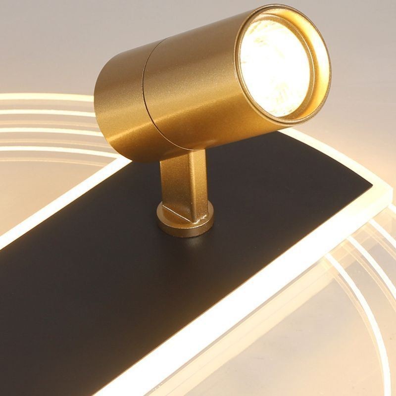 Lámpara de techo única de acrílico con decoración de iluminación.