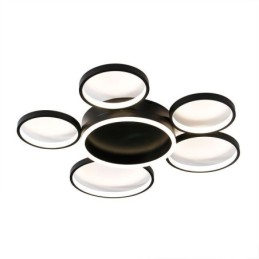 Lámpara de techo moderna empotrada de acrílico con 6 anillos