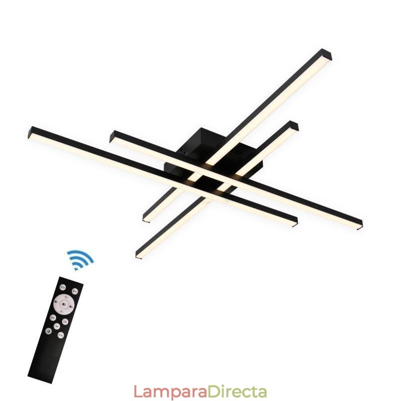 Lámpara de techo empotrada lineal de acrílico simple