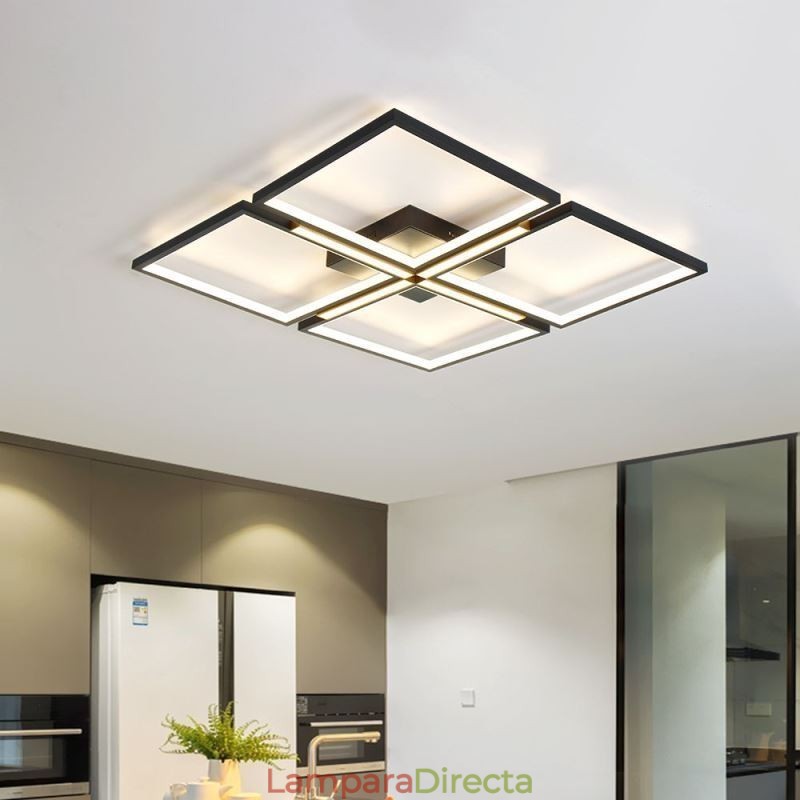 Lámpara de techo cuadrada empotrada de acrílico decorativa