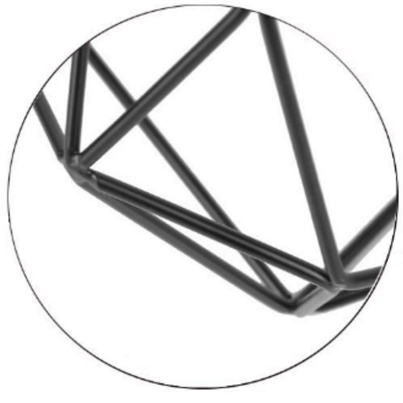 Lámpara de techo empotrada en forma de diamante