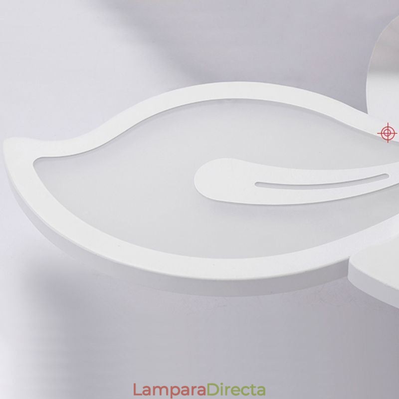 Lámpara de techo empotrada con pétalos creativos