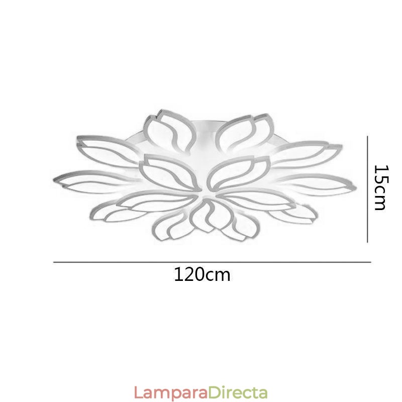 Lámpara de techo empotrada con diseño de flores de acrílico