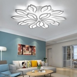 Lámpara de techo empotrada con diseño de flores de acrílico