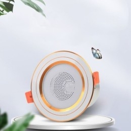 Lámpara de techo inteligente con altavoz y música Bluetooth para teléfono móvil