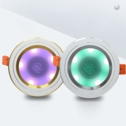 Lámpara de techo inteligente con altavoz y música Bluetooth para teléfono móvil