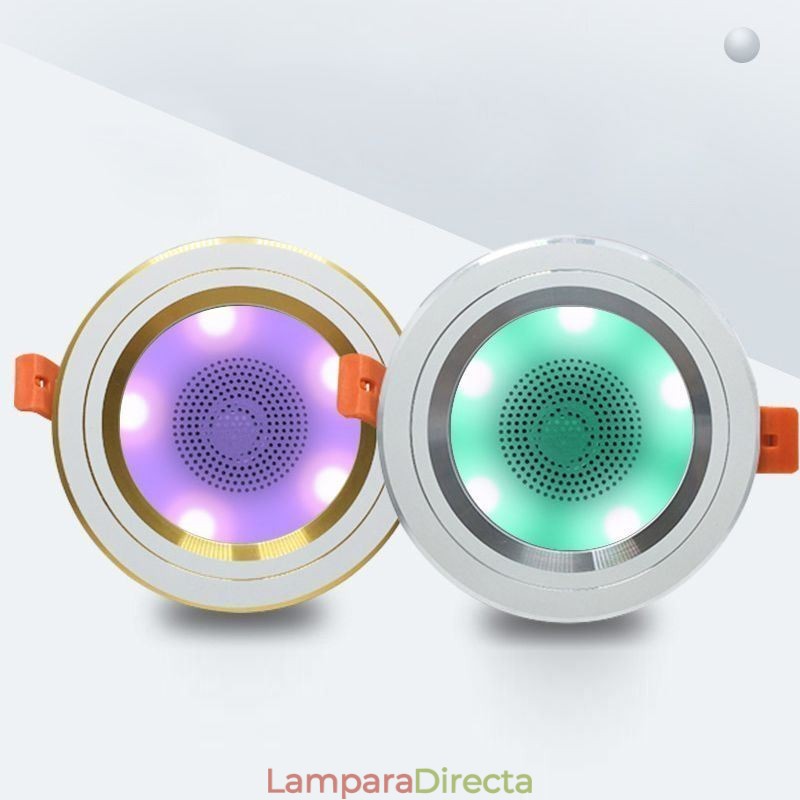 Lámpara de techo inteligente con altavoz y música Bluetooth para teléfono móvil