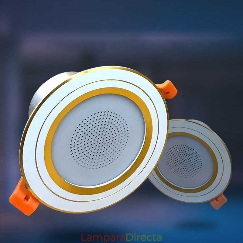Lámpara de techo inteligente con altavoz y música Bluetooth para teléfono móvil