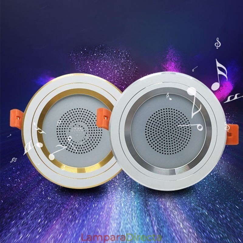Lámpara de techo inteligente con altavoz y música Bluetooth para teléfono móvil