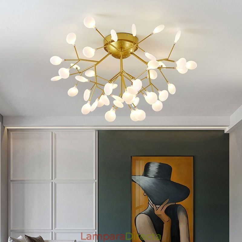 Lámpara de techo empotrada minimalista nórdica, accesorio decorativo