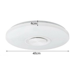 Lámpara decorativa empotrada con control remoto por aplicación y altavoz musical Bluetooth