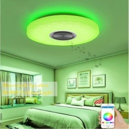 Lámpara decorativa empotrada con control remoto por aplicación y altavoz musical Bluetooth