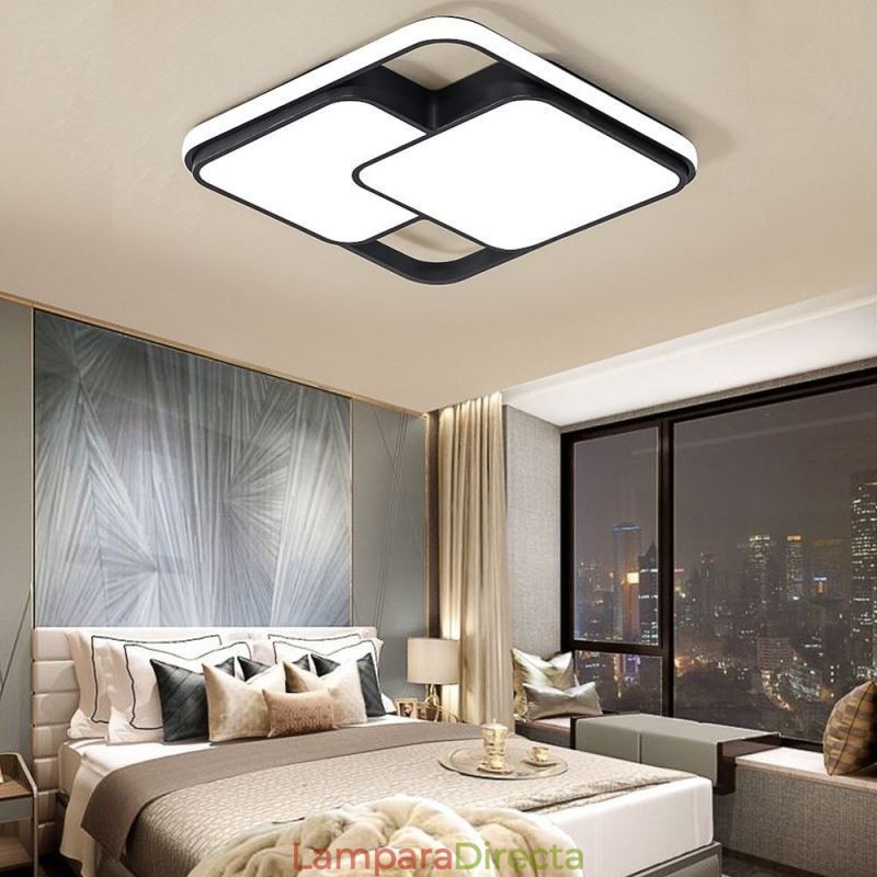Lámpara de techo empotrada geométrica moderna, luz decorativa acrílica