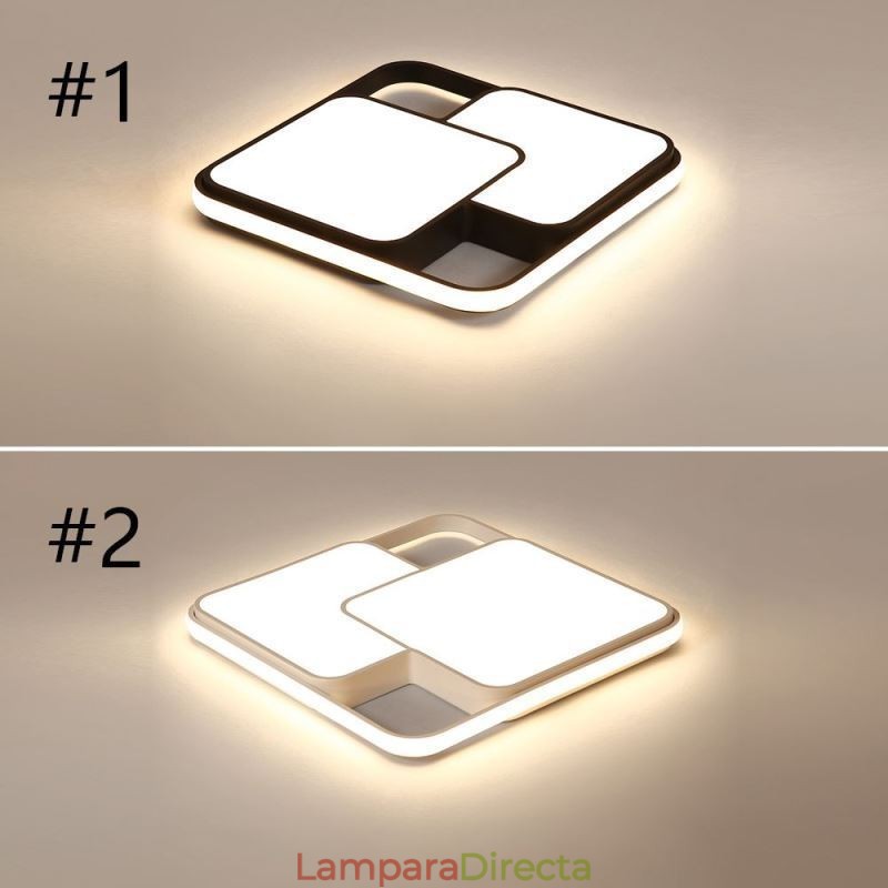 Lámpara de techo empotrada geométrica moderna, luz decorativa acrílica