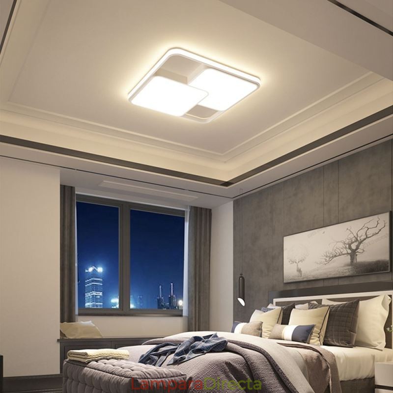 Lámpara de techo empotrada geométrica moderna, luz decorativa acrílica