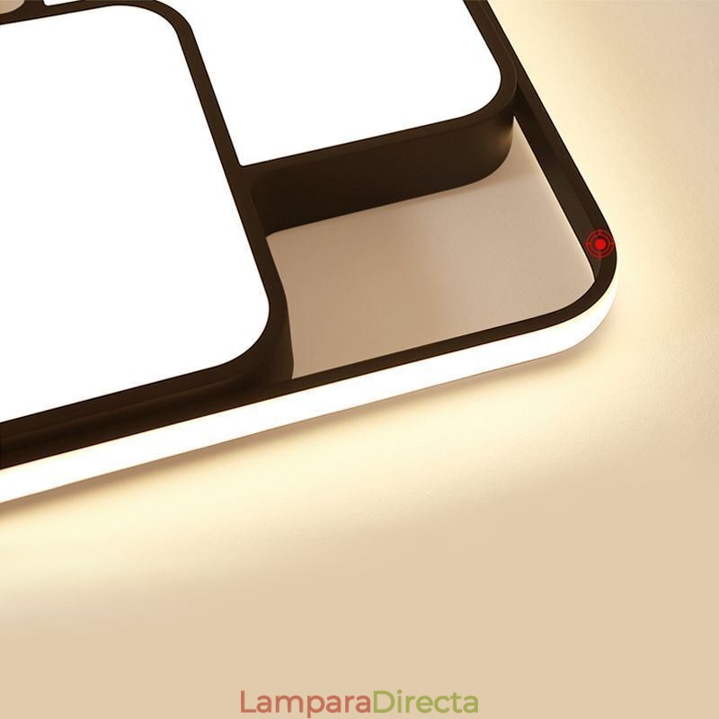 Lámpara de techo empotrada geométrica moderna, luz decorativa acrílica