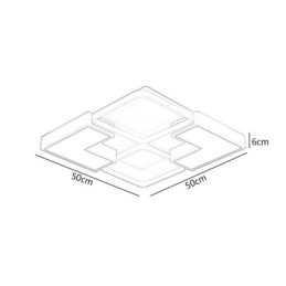 Lámpara de techo empotrada de acrílico, iluminación decorativa creativa