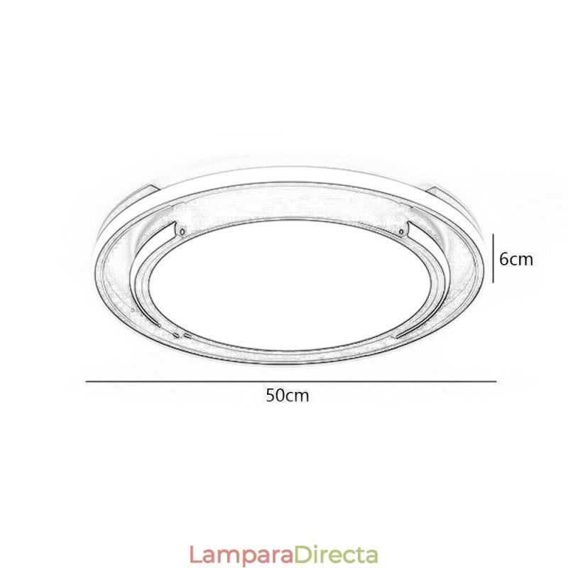 Lámpara de techo empotrada minimalista moderna, lámpara de techo circular