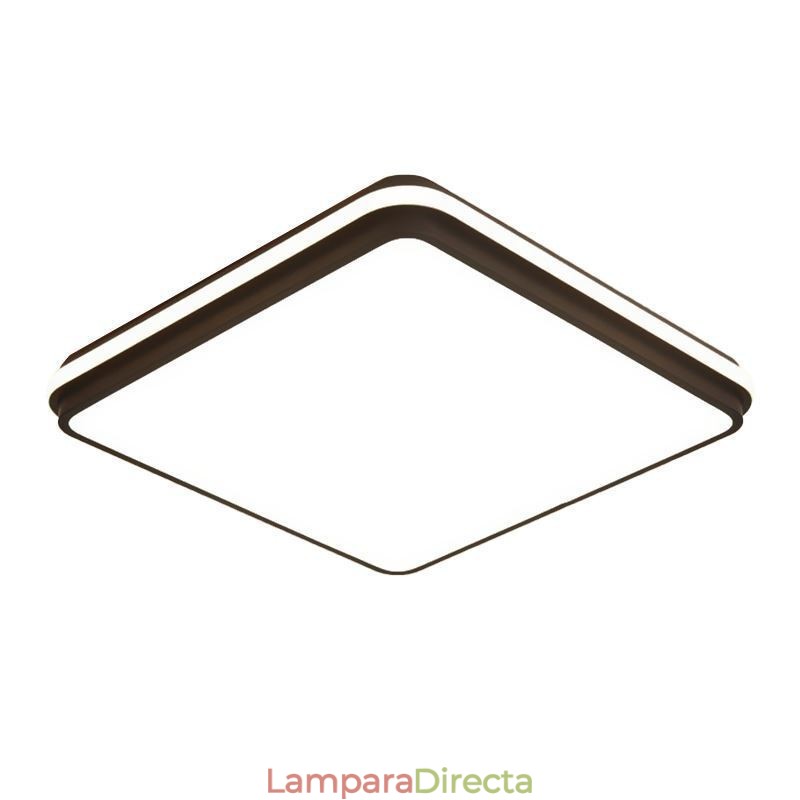 Lámpara de techo empotrada cuadrada minimalista, iluminación acrílica moderna