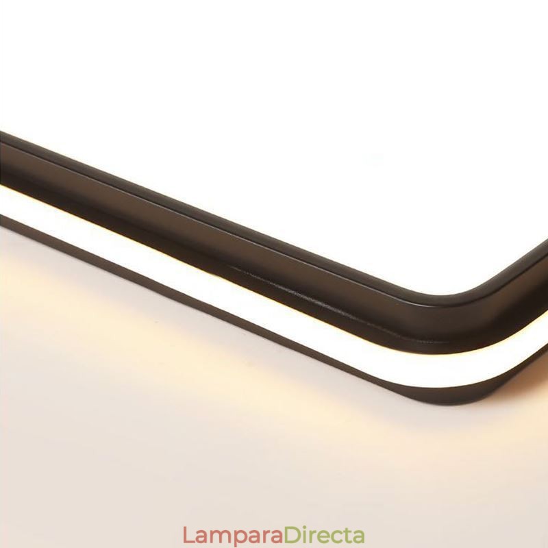 Lámpara de techo empotrada cuadrada minimalista, iluminación acrílica moderna
