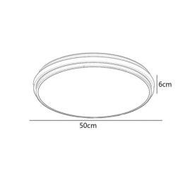 Lámpara de techo empotrada circular minimalista, iluminación acrílica moderna