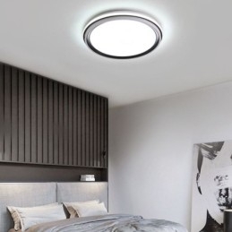 Lámpara de techo empotrada circular minimalista, iluminación acrílica moderna