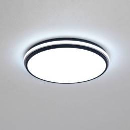 Lámpara de techo empotrada circular minimalista, iluminación acrílica moderna