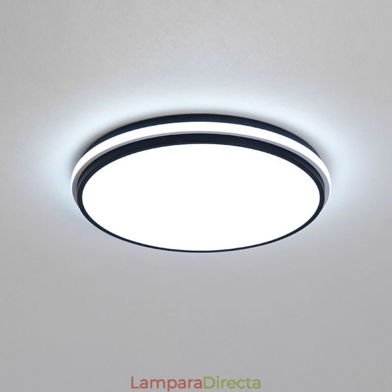 Lámpara de techo empotrada circular minimalista, iluminación acrílica moderna