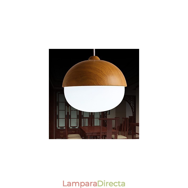 Lámpara de araña estilo mini moderna contemporánea de madera de bambú