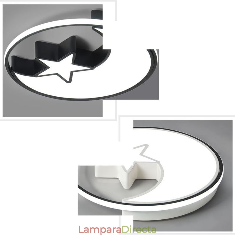 Lámpara de techo empotrada Moon & Star