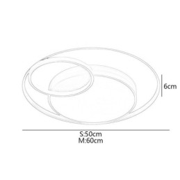 Lámpara de techo empotrada circular moderna
