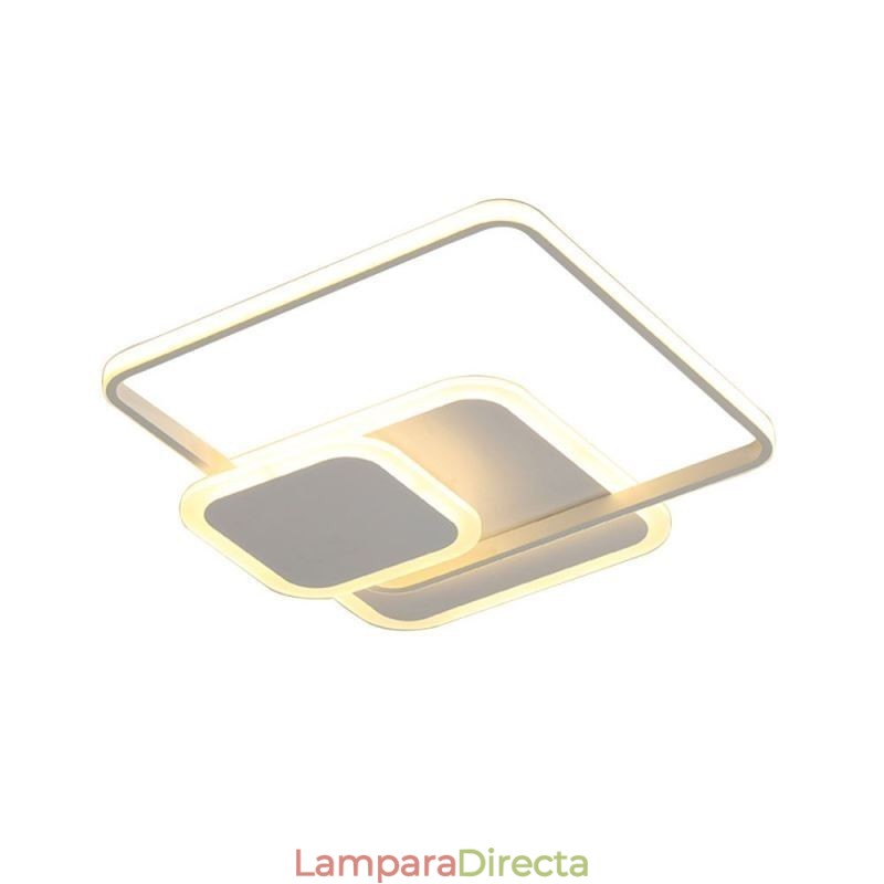 Lámpara de techo decorativa empotrada con marcos cuadrados